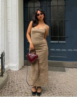 One Shoulder Bodycon Sleeveless Maxi Dress in Latte